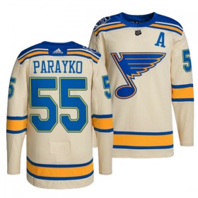 St. Louis Blues tröja Colton Parayko 55 Adidas Cream Winter Classic Authentic - NHL Tröjor Herr